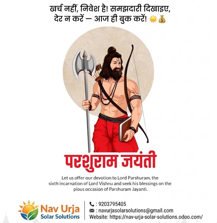 navurjasolar's tweet image. खर्च नहीं, निवेश है!
समझदारी दिखाइए, देर न करें — आज ही बुक करें! 
Nav Urja Solar Solutions 
📞 : 9203795405
#RooftopSolar
#SolarForHome
#SaveElectricity
#EnergyEfficiency
#SolarSolutions
#FutureIsSolar
#SmartLiving
#SustainableLiving
#GoGreen
#SolarPV