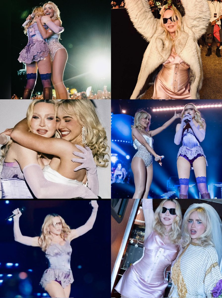 delirious7575's tweet image. #Madonna X #Sabrinacarpenter 

❤️❤️‍🔥💥🪩🧨🥰