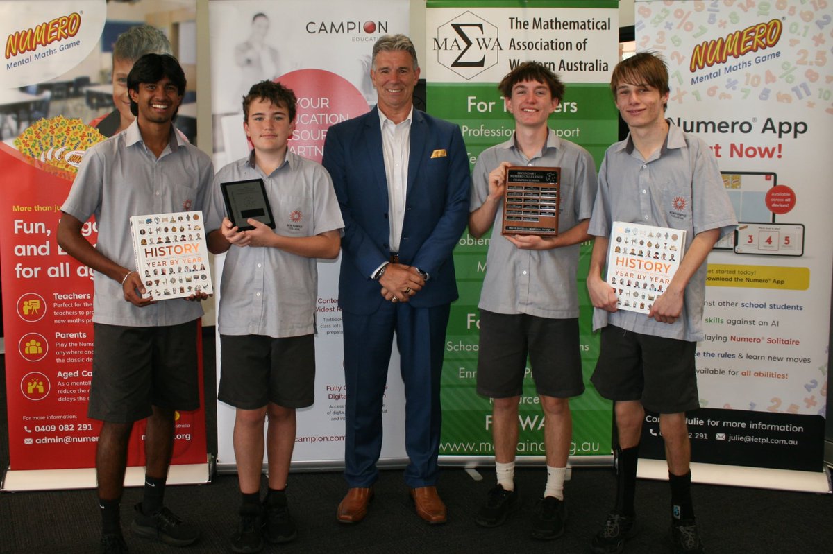 NumeroAustralia's tweet photo. Reminder to get your registrations in asap for this year's secondary event. Here's the link: https://t.co/wfOHLGRVLX or just go to the https://t.co/0f732oRnhB website and follow the prompts. 
@WA_Edu_News @CatholicEdWA @MathematicalWa 
#Numero #numeroapp #mentalmath #funwithmaths https://t.co/u4BRthgZf1