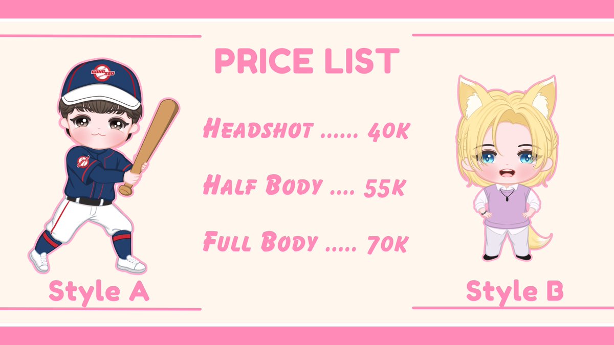drayisme's tweet photo. ✨Chibi Commission Open!✨
[Like ❤️ and RT 🔁are very Appreciated]

Hai, I'm opening commission for chibi ♡
Feel free to DM me if you interested or want to ask about more info ♡

#opencommission #commissionopen #zonauang #zonajajan https://t.co/tjGy1kjepu