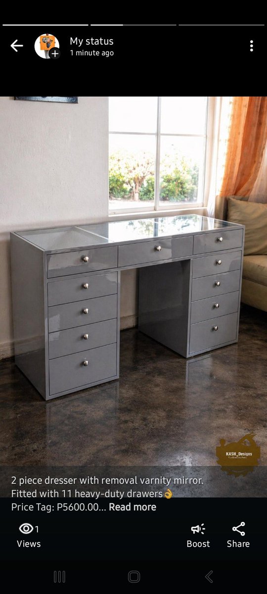 AronKash's tweet photo. Wide center gap fits any chair or stool comfortably. Full MDF construction with high-gloss grey finish — wipe-clean and moisture resistant.
P6500.00 SET
Whatsapp: 75316156 https://t.co/I4yWdeaOQe