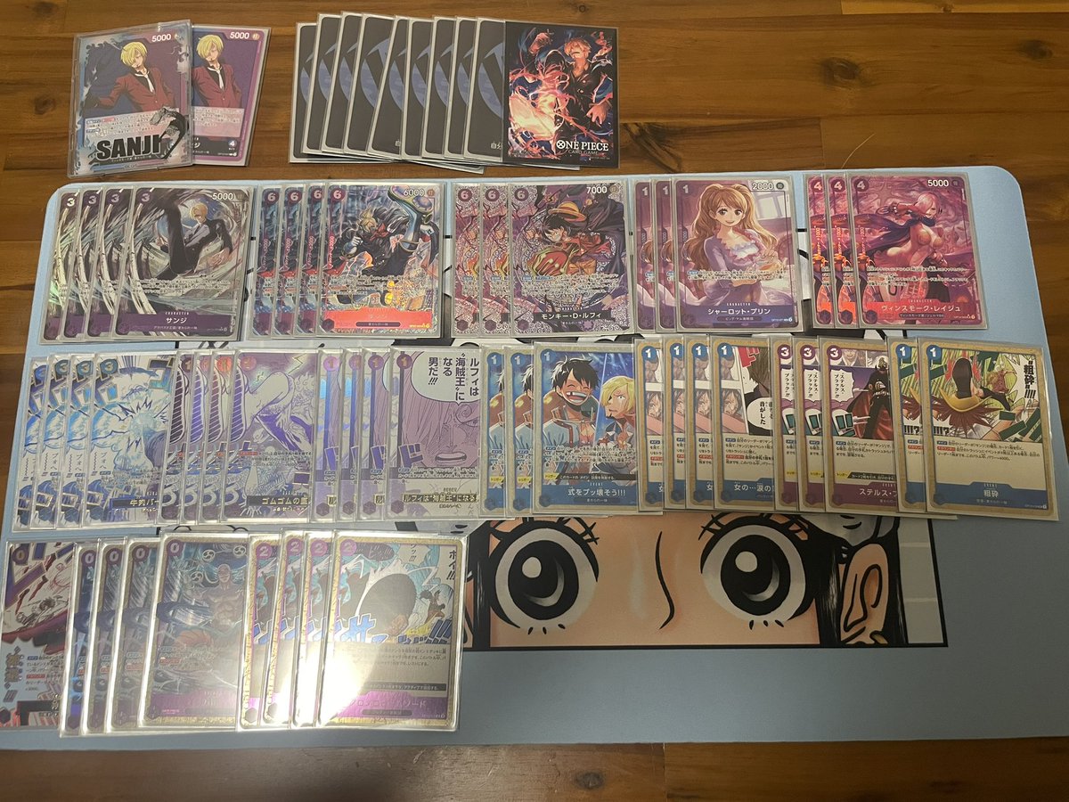 19人参加で決勝負けて不安だったけど店舗予選抜けれました😭

対戦してくれた方々、毎回熱い試合をありがとうございました！

やっぱり青紫サンジが1番楽しい🚬🔥
