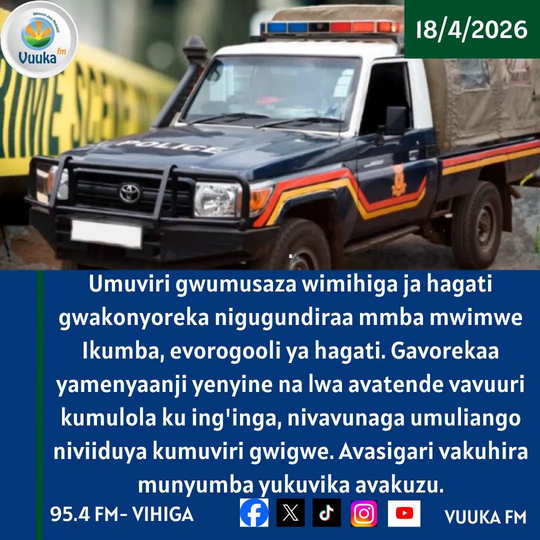 VuukaFM's tweet photo. Umuviri gwumusaza wimihiga ja hagati gwakonyoreka nigugundiraa mmba mwimwe Ikumba, evorogooli ya hagati. #VuukaNews #ikumba #CountyAssembly #centralmaragoli #VihigaCounty #UmwoyoGwuMurogori https://t.co/7xmZpneFbZ