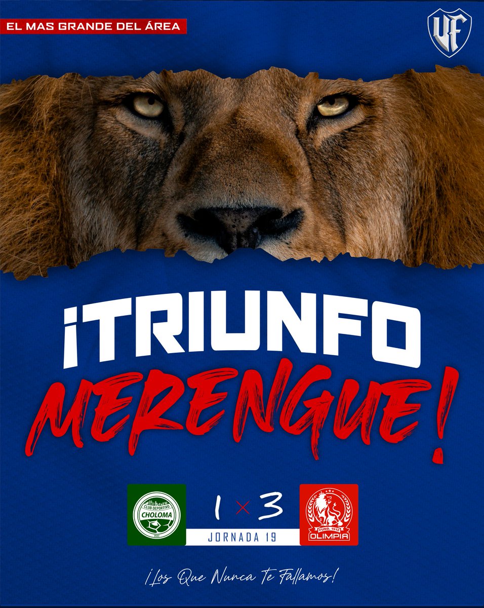 LaUltraFiel_'s tweet photo. ¡RUGIÓ EL LEÓN EN CHOLOMA! 🦁🇳🇱

¡GANÓ EL OLIMPIA! 🤩🎉

#LosQueNuncaTeFallamos https://t.co/0xOKY1PKY9