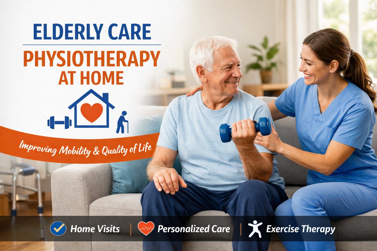 physiotherapy_s's tweet photo. 👴👵 Elderly care physiotherapy at home = safer, stronger & more independent seniors 💪
Improve balance, reduce pain & prevent falls with expert care
🏠 Book home sessions today
#ElderlyCare #HomePhysiotherapy #SeniorCare #Physiotherapy #HealthyAging #Ahmedabad https://t.co/UKNl9PSqeF