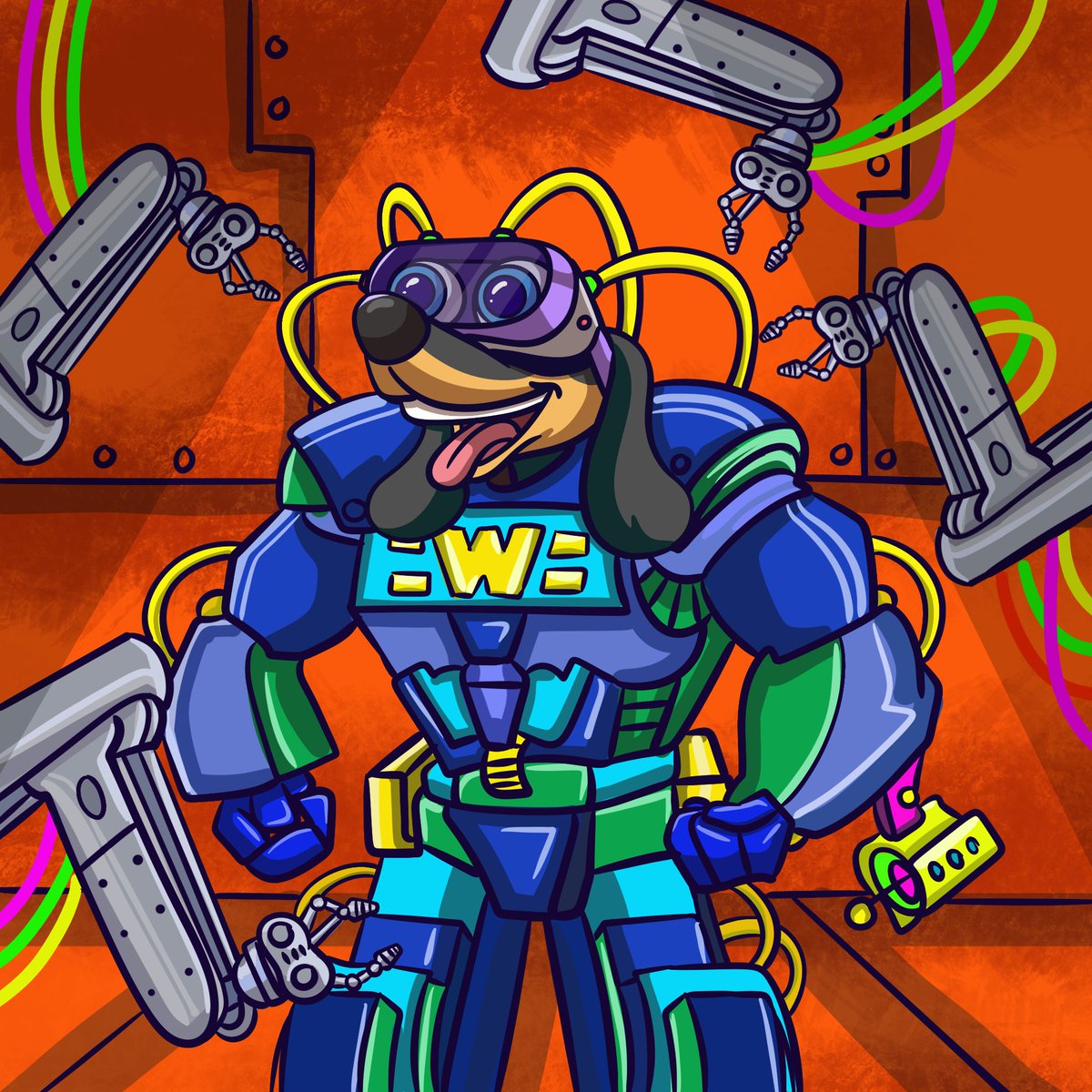 WienerDogAI's tweet photo. Wiener is looking all powered up. 💪🤖

https://t.co/1W8kL1Wnp2 https://t.co/bbC5mcztr9