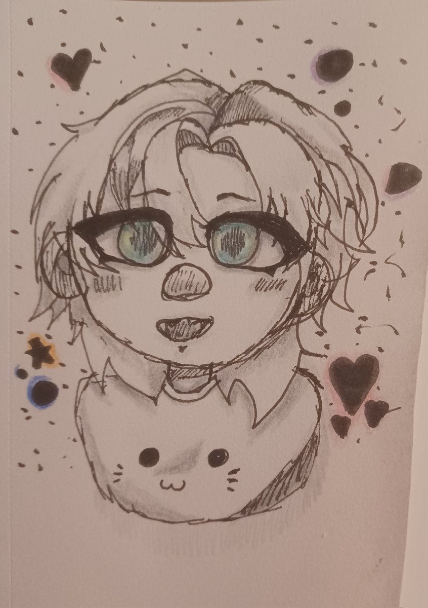 Hashidoe's tweet photo. (Day 4)

Im always experimenting with my style so heres a quick doodle. ^^

#doodle #artmoots #30DayArtChallenge https://t.co/pgOhvNgoKB