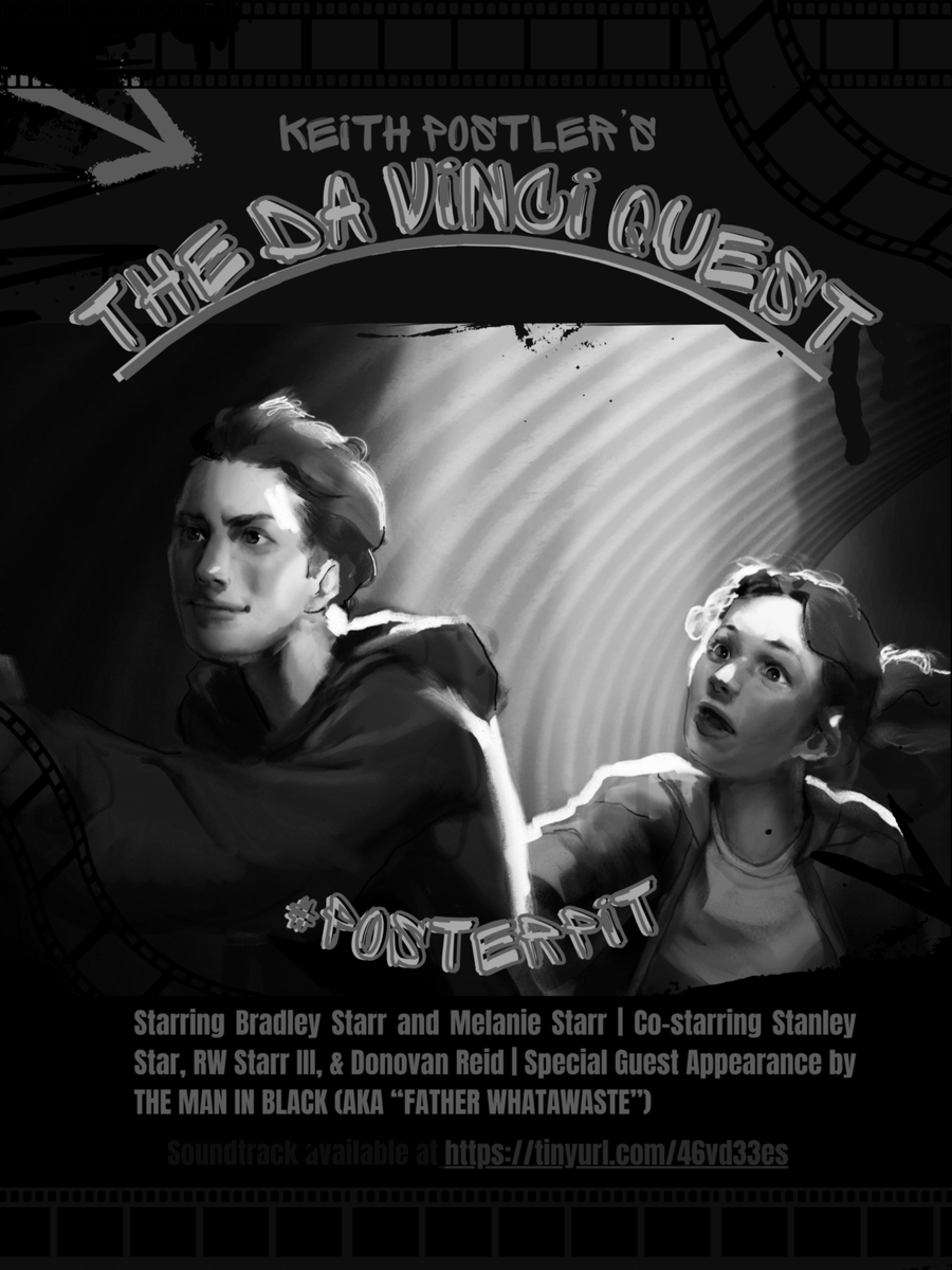 postler's tweet image. Bradley Starr, 13yo, steals a centuries old artefact made by famed artist Leonardo da Vinci, kickstarting a desperate race to find Leonardo's secret, mythical workshops. Global chaos ensues, leaving him &amp;amp; the people he loves in mortal peril. #PosterPit #HF #A #Q 
#ThedaVinciQuest