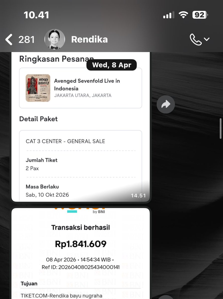selfreporttt's tweet photo. thanks Rendika 
let's rock with A7X 🤘🎸 https://t.co/4fZ6pz5gl4