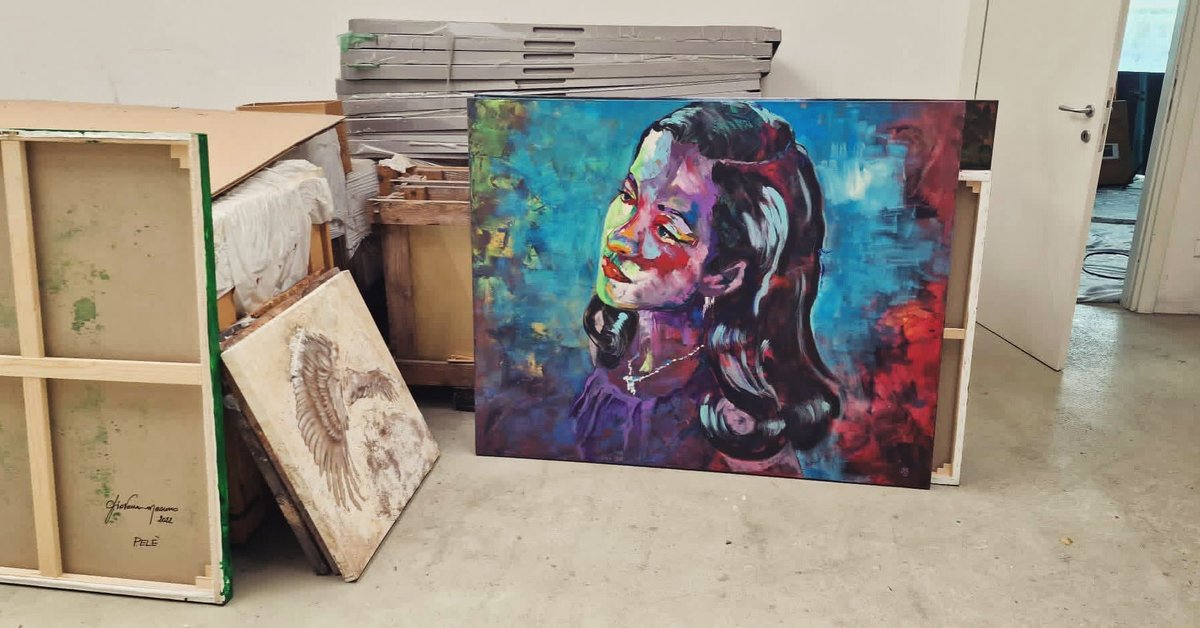 TakakoIkehpx3's tweet image. My Portrait❤️
Photographed by Roberto D’Este
Acrylic on Canvas
Painting by Italian Artist 
Giovanni Masuno🌹
#art #portrait #italy #painting ⚜️