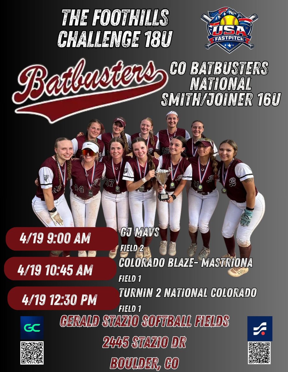 18uJoiner's tweet photo. 3-0 today at the @USA_Fastpitch Foothills Challenge!! Let’s do it again tomorrow!
#batbustersnational #uncommitted2027 #uncommitted2028 #uncommitted2029 #faspitch #softball #softballrecruits https://t.co/CsMUT5i3lu