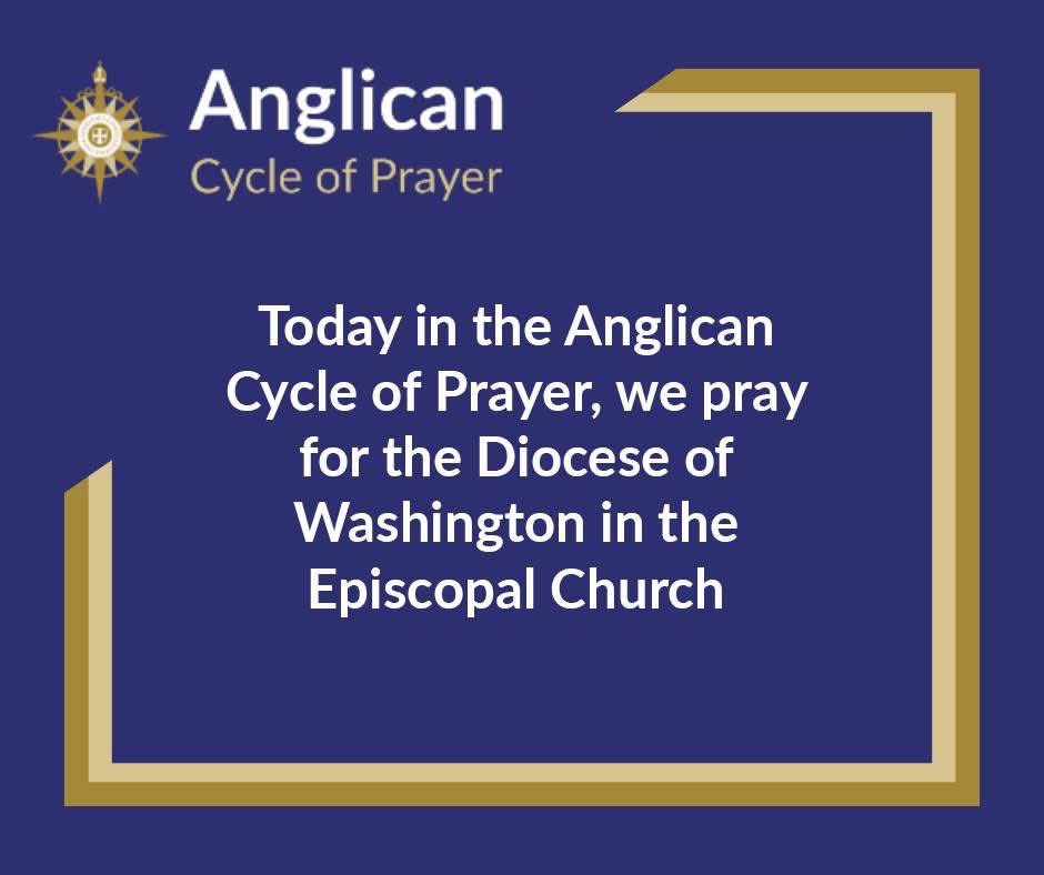 Anglican Cycle of Prayer (April 18, 2026)

We join the <a href="/AnglicanWorld/">Anglican Communion</a> to pray for the Diocese of Washington in the Episcopal Church.

#PrayerIsKey #ACYN #anglicancommunion