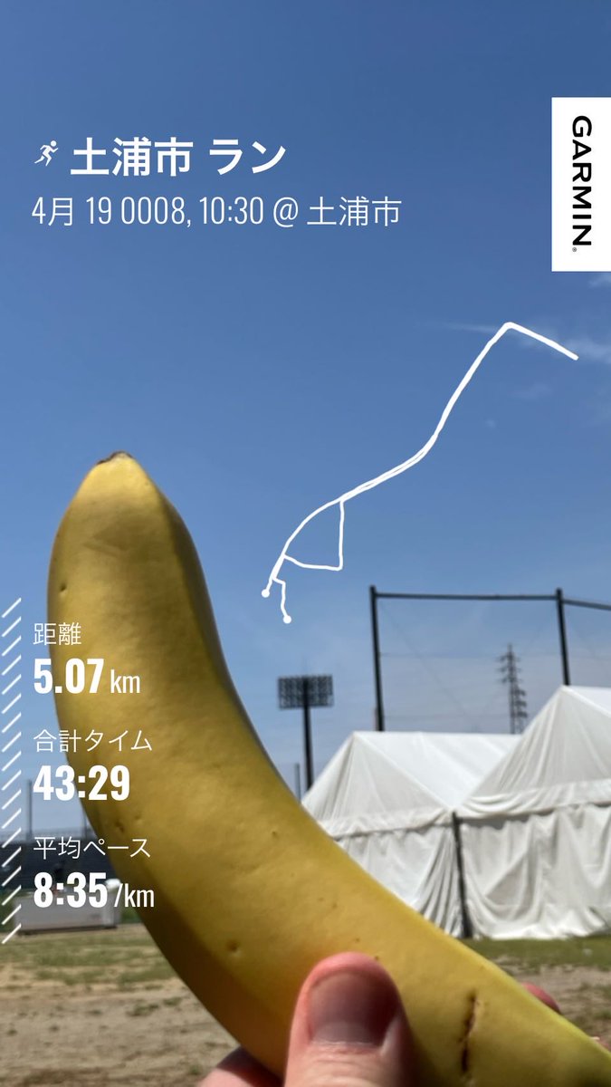 なんとか走り切れました。
エクアドル大使館から🍌の差し入れ