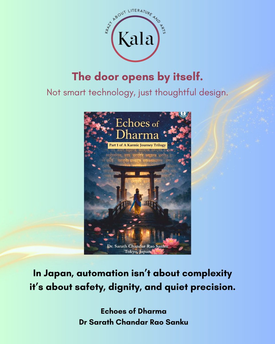 sanjay030359's tweet photo. The door opens by itself.
No AI.
No sensors.
Just thoughtful design from 1964.
In Japan, technology doesn’t show off.
It serves quietly.
📘 Echoes of Dharma — Dr Sarath Chandar Rao Sanku
Published by @HighbrowScribes
#Japan #DesignThinking #Engineering https://t.co/iZbhXrH8Yc