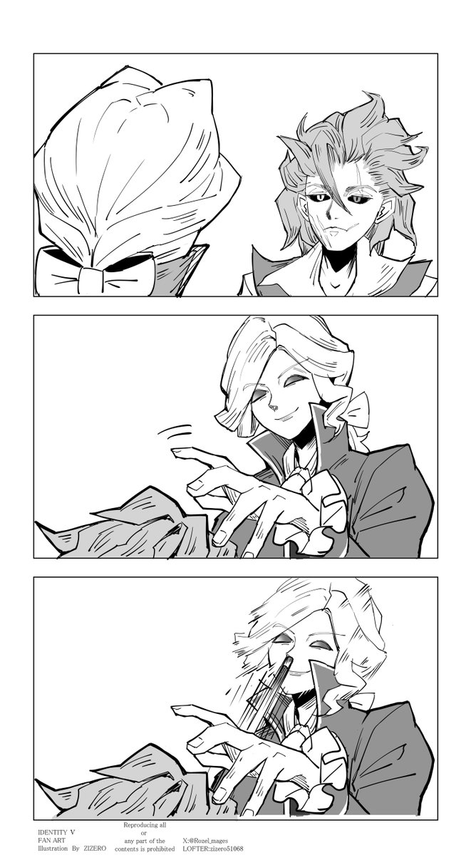 Rozel_mages's tweet image. LOFTERではもうじき作品数が合計500に到達しようとしてるの草生えるんだよね

#第五人格