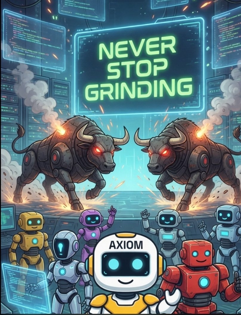 Teampalutang's tweet image. Axiom Oracle community is straight fire   We don’t chase trends, we build in silence and ship relentlessly.  No days off. No excuses.Just pure, non-stop grinding.  If you’re built different and love the vision, come join the squad. #AxiomOracle #NeverStopGrinding @AxiomOracle