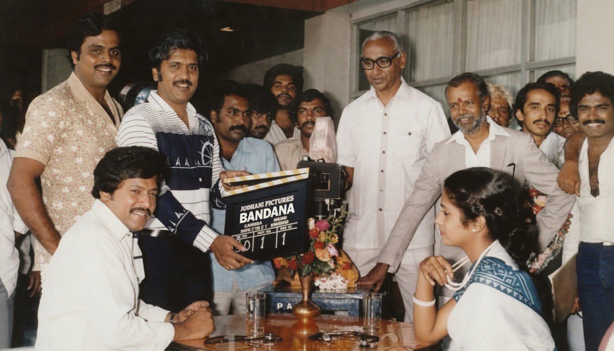MrAnderson2025's tweet photo. Bandhana (1986) movie shooting still
#DrVishnuvardhan #Suhasini #RajendraSinghBabu #DrAmbareesh https://t.co/8hNbt9r72Y