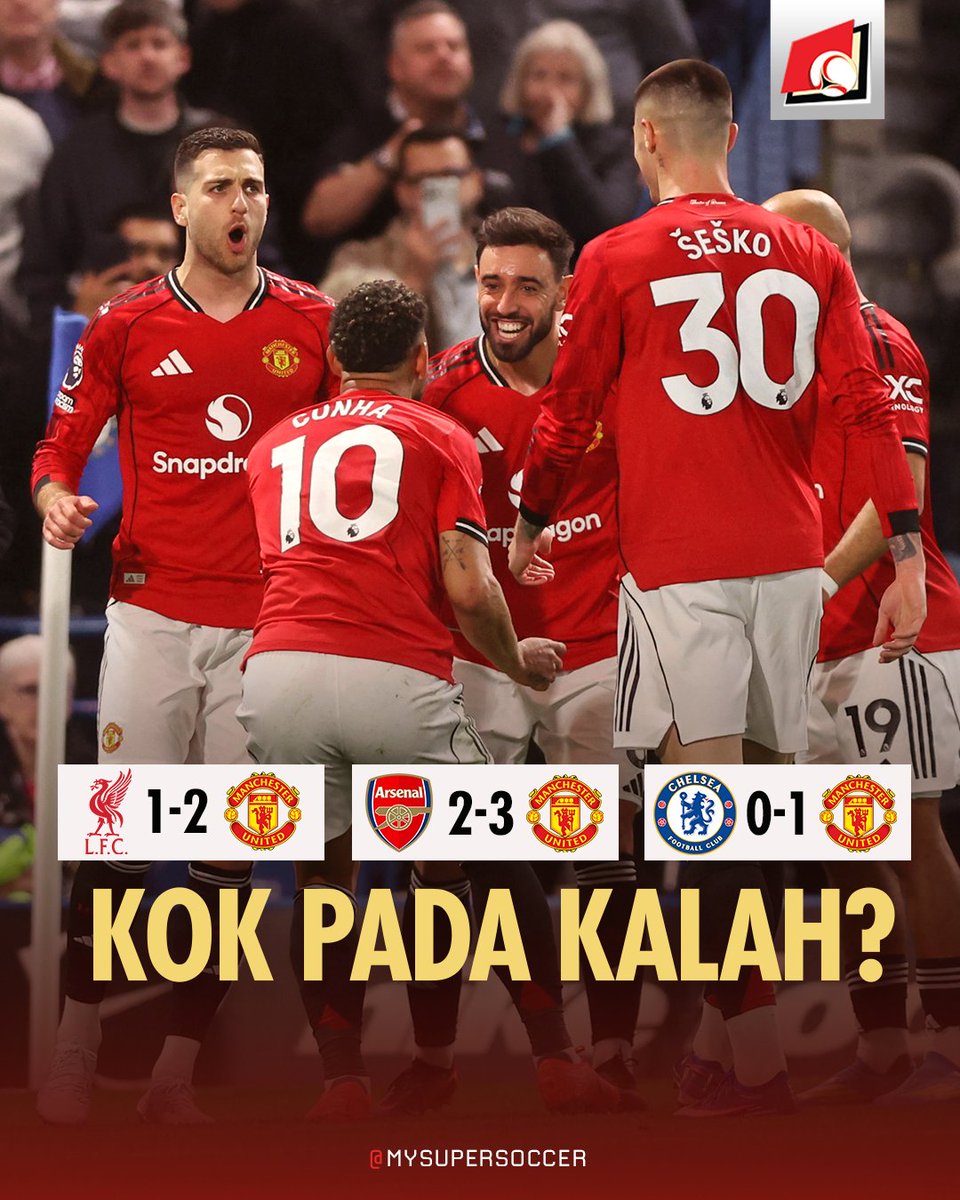 my_supersoccer's tweet photo. Sempet heran, tapi terus tersadar ini KING MU 👑 Untuk kali pertama sejak 1984/85 MU bisa menang DI KANDANG LIVERPOOL, ARSENAL sama CHELSEA di satu musim yang sama.

#SUPERLIVE
#SUPERSOCCER
#INIRASANYASUPER
#MANCHESTERUNITED https://t.co/TV0B4Bpuuh