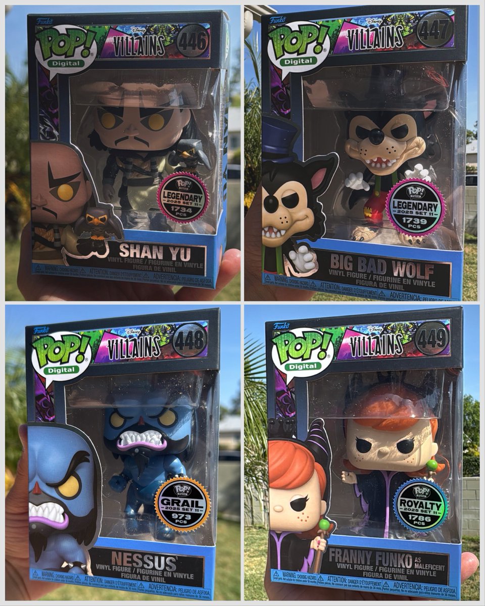 DisTrackers's tweet image. Closer look at the Disney &amp;amp; final NFT Pops!
.
Credit @whatsPOPpincrze #Disney #Funko #FunkoPop #Collectibles