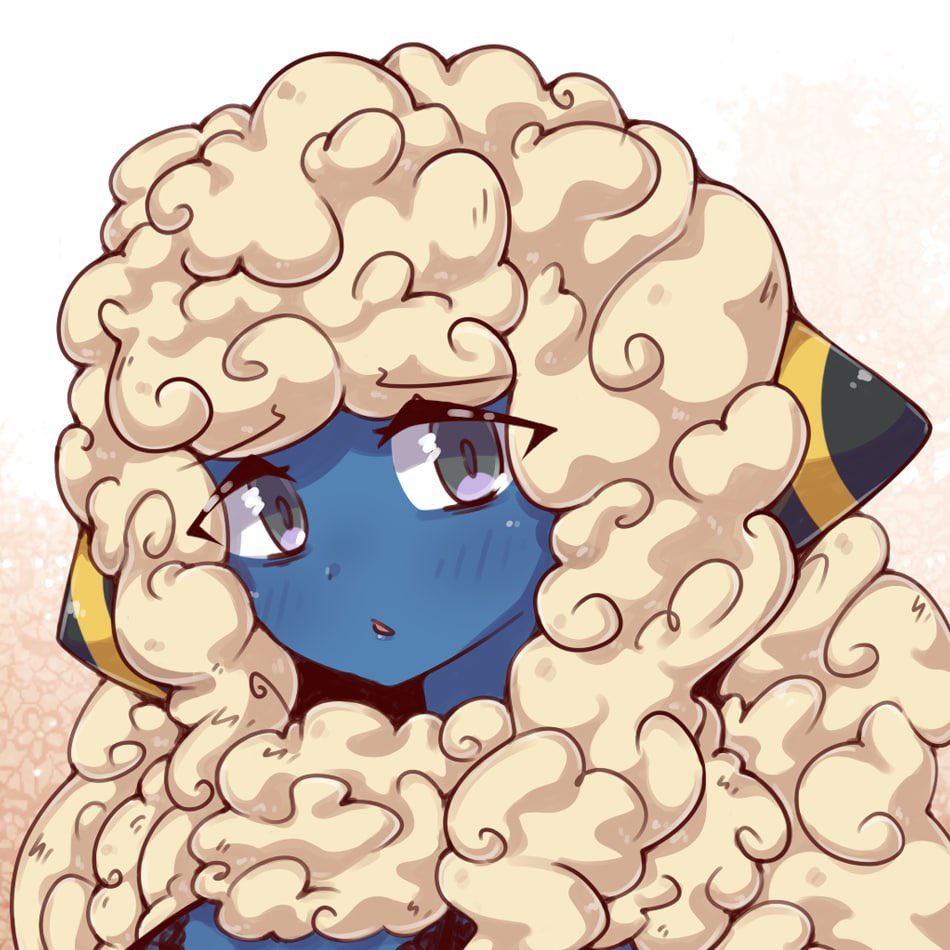 incSnookon's tweet image. [18+] Full in:
pixiv.net/users/108569282

#Pokemon #Mareep #Lace #Art