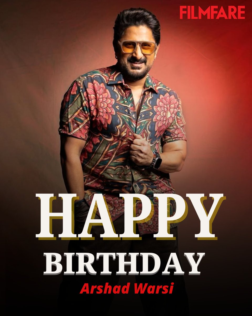 filmfare's tweet image. Whether he’s the legendary Circuit or the sharp Jolly LL.B, #ArshadWarsi has a way of owning the screen with his impeccable comic timing and effortless charm. ❤️

Here's wishing him a very happy birthday! 🫶

#HappyBirthdayArshadWarsi #Celebs