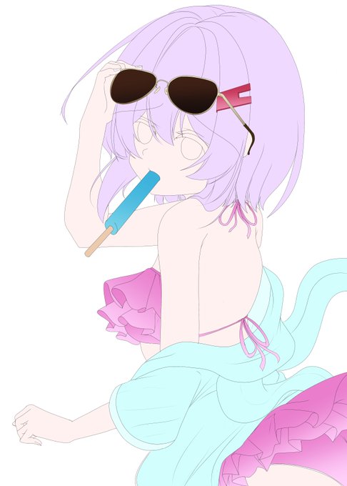 生存報告^p^
雫ちゃんの水着姿の下塗りまでできた 