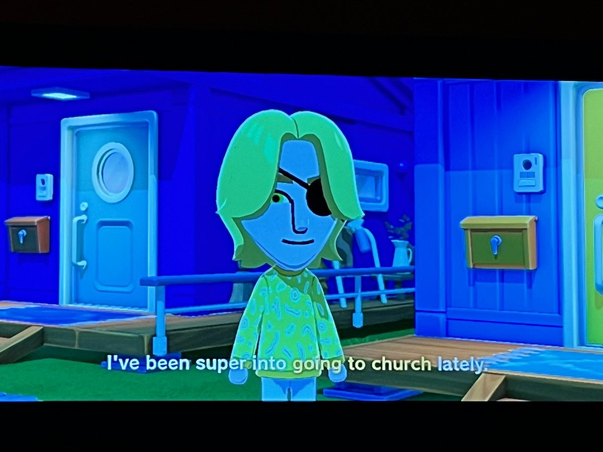 wizardhumping's tweet photo. I’ve been playing so much tomodachi life I had to take a break to touch grass https://t.co/DZSQovOhZj