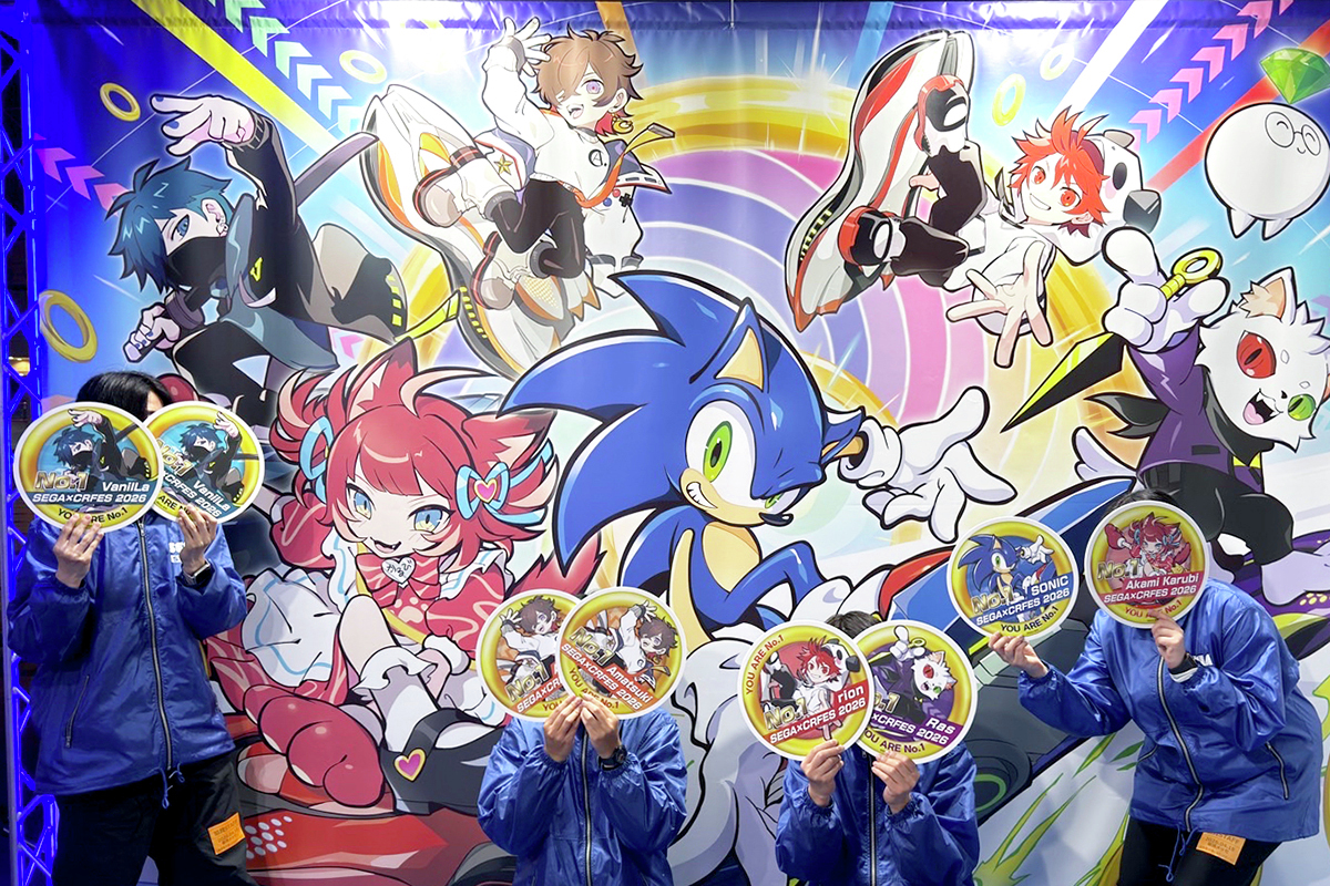 本日最終日となる『CR FES 2026』 セガブースでは、「ソニック