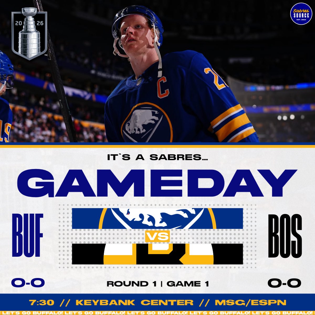 The Sabres play playoff hockey today 🥲