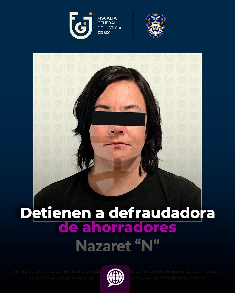 SintextoMX's tweet photo. Dos meses después de la denuncia de fraude de  la actriz Sandra Echeverría contra Metaxchange Capital, fue detenida Nazaret 'N', fundadora y CEO de la empresa, durante un cateo en Polanco, según informó Bertha Alcalde Luján, titular de la Fiscalía de la Ciudad de México. https://t.co/Cm7XJemNEz