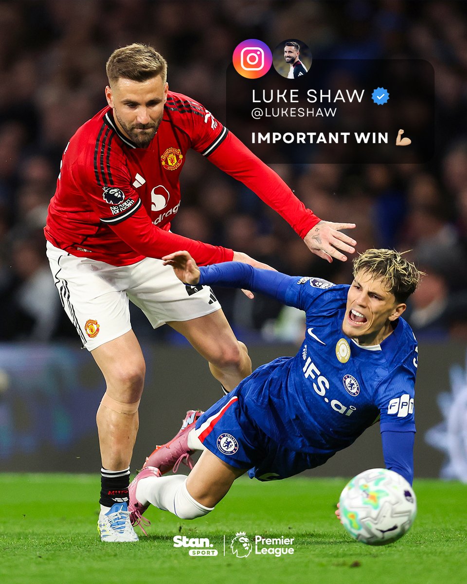 StanSportFC's tweet image. Luke Shaw really chose 𝙏𝙃𝙄𝙎 𝙄𝙈𝘼𝙂𝙀 for his Instagram post 😂

And his teammates were absolutely loving it.

↳ Premier League. Live &amp;amp; On Demand with 4K on Football’s New Home, Stan Sport. Stream now.

#StanSportAU #PremierLeague #ManchesterUnited
