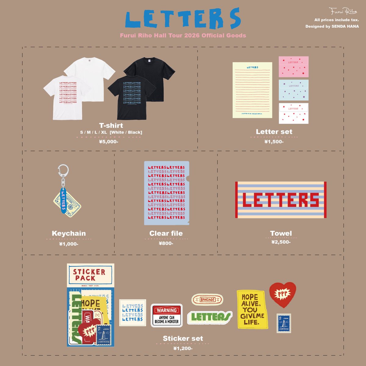 furuiriho_staff's tweet image. ＼本日は札幌公演✨／

𝗙𝘂𝗿𝘂𝗶 𝗥𝗶𝗵𝗼 𝗛𝗮𝗹𝗹 𝗧𝗼𝘂𝗿 𝟮𝟬𝟮𝟲 -𝗟𝗲𝘁𝘁𝗲𝗿𝘀-

🗓️4/19(日)
🕰️Open 16:00 / Start 17:00
📍カナモトホール

🎟️当日券 ¥8,200
16:00〜入場口横 当日券売場で販売

🛍️グッズ販売
先行14:00-15:00・開場中・終演後

みなさまお待ちしております💌