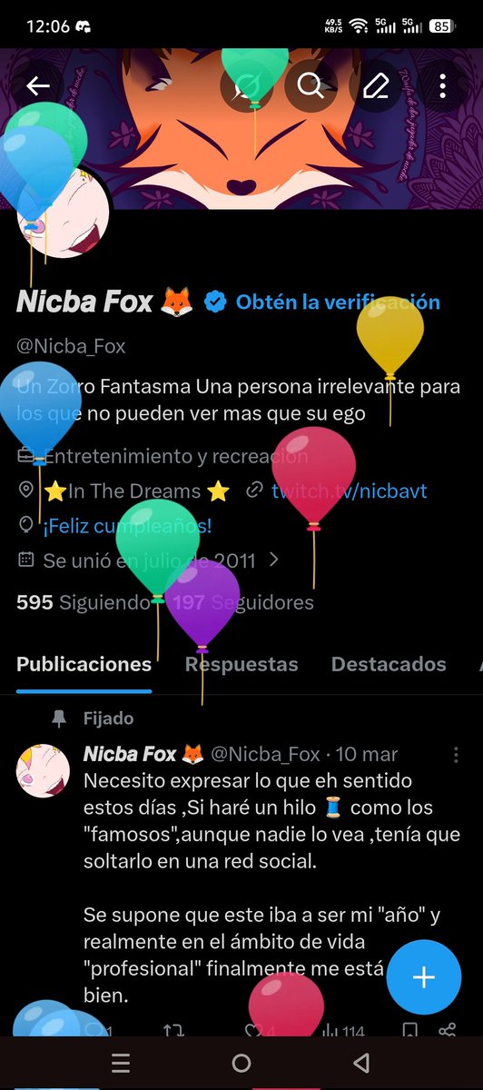 Nicba_Fox's tweet photo. LOS GLOBOS COMENZARON A SALIR!!! https://t.co/sse6ptlHu1