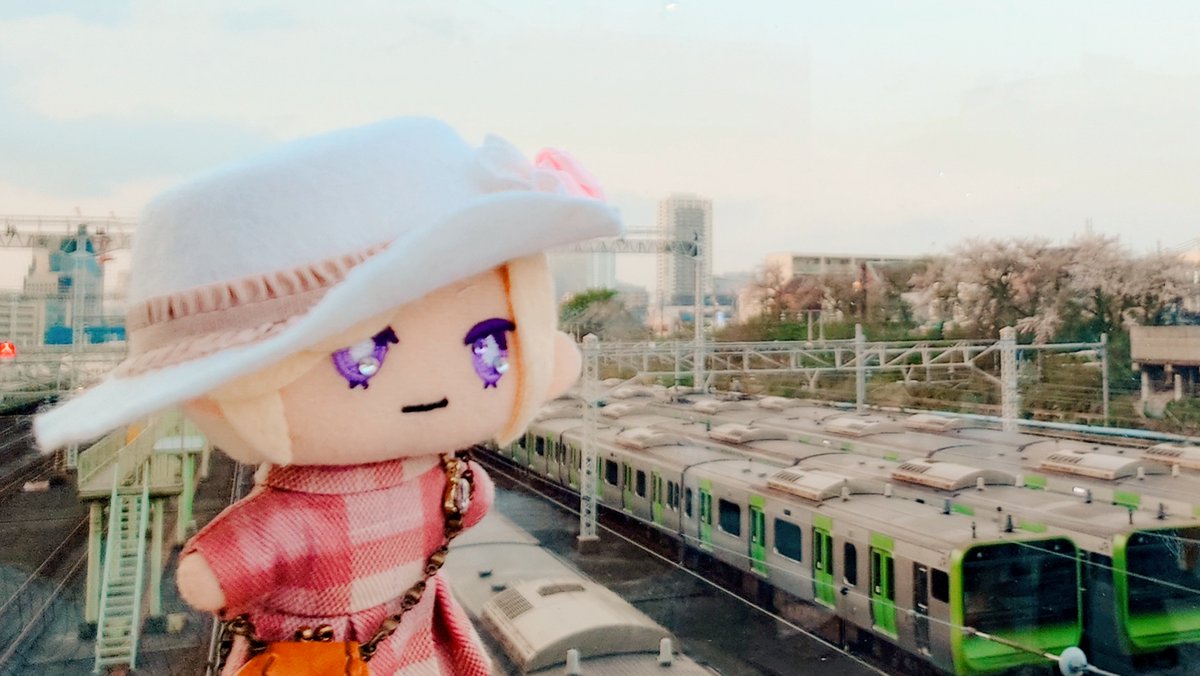 夕暮れ時、散り始めた桜と車両基地

なんだかノスタルジックね