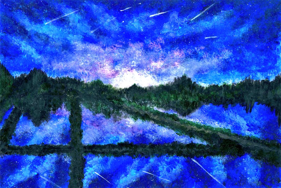 Snowflake074's tweet photo. 星空を映して🌠

#アナログ絵
#アクリル画
#みんなで楽しむTwitter展覧会
#絵描きさん交流会
#artwork https://t.co/NAwOVZBJ5B