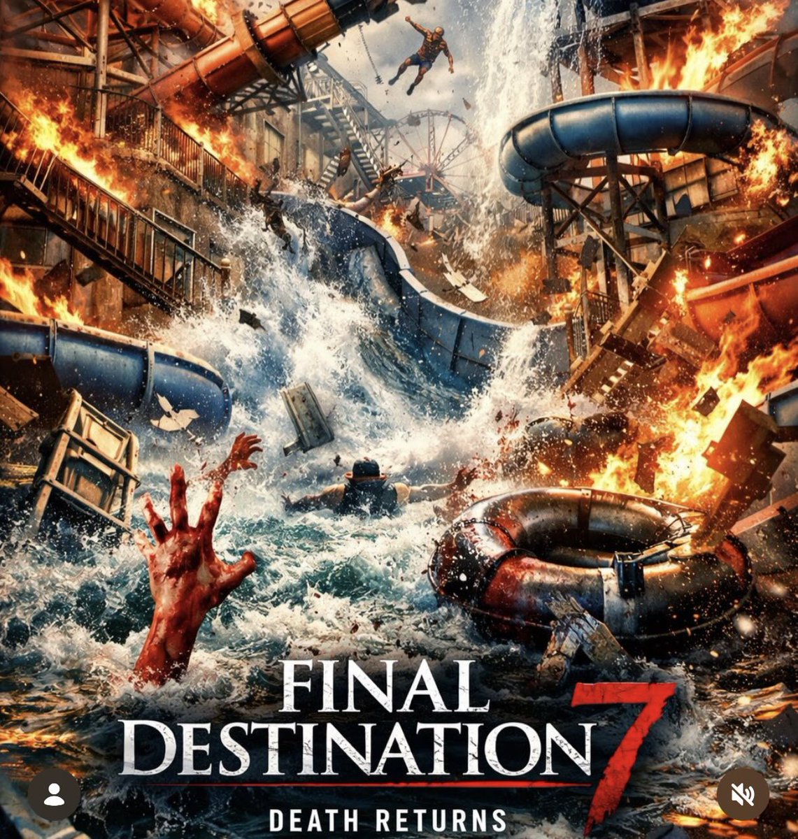 ririaright12's tweet photo. #FinalDestination7 (2028) — is coming ! https://t.co/UjrsLqLm5t