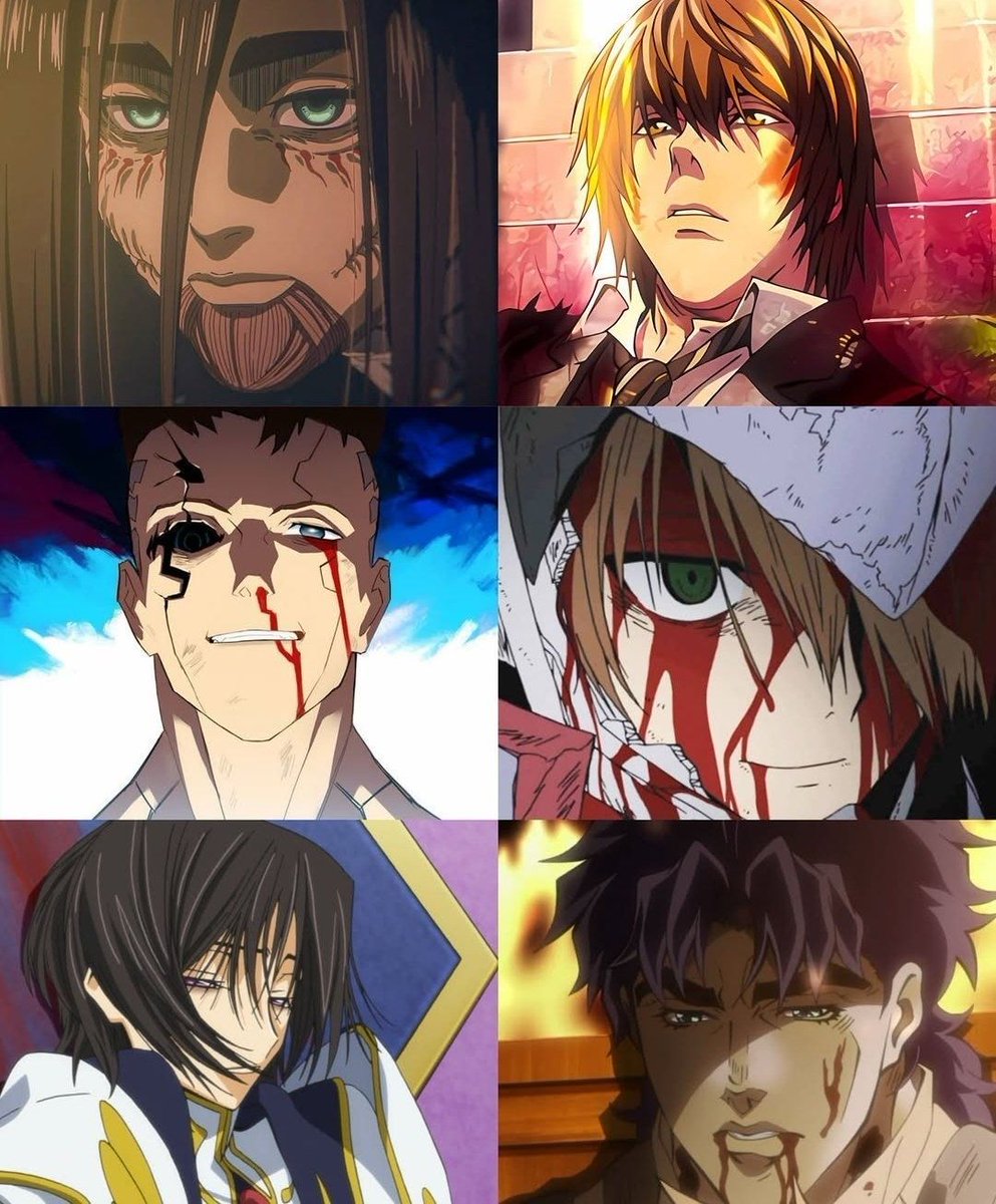 AnimeePost's tweet photo. You know it's a peak anime when the MC 💀 https://t.co/K07yteM4DA