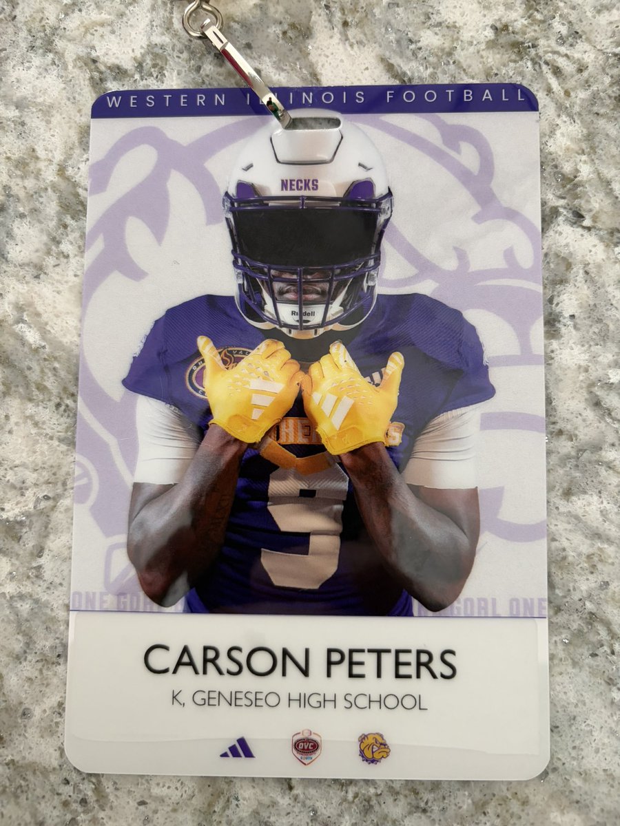 CarsonPetersK's tweet photo. Thank you to Western Illinois University @CoachJCaraway and all the coaches for the invite to junior day! @CoachBigPete @EDGYTIM @MatthewJFurlong @coachthomas @CoachJoeDavis @CoachJSuttonWIU @BretBielema @CoachChrisHurd @CoachS_Koch @chris_polizzi @greenmachinefb https://t.co/8rucncPj36