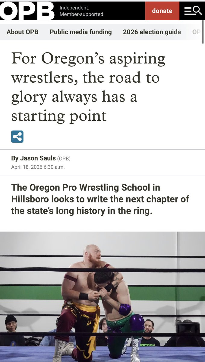Oregon Pro Wrestling School tweet media