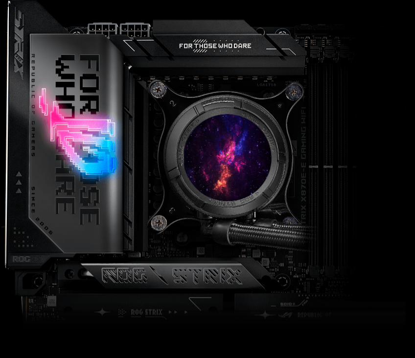 Im_C0SMIC's tweet photo. @ASUSROG  #UpgradeWhatMatters #ASUS #X870 #Z890 #B860 #B850 @staledorito123 
I need a cosmic themed AIO plz :) https://t.co/KcJUrQq42b