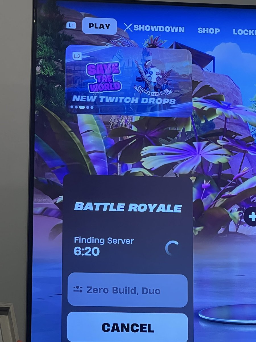 Alex223588's tweet photo. @FortniteStatus Queues this long tonight? https://t.co/PAdGGBFY3V