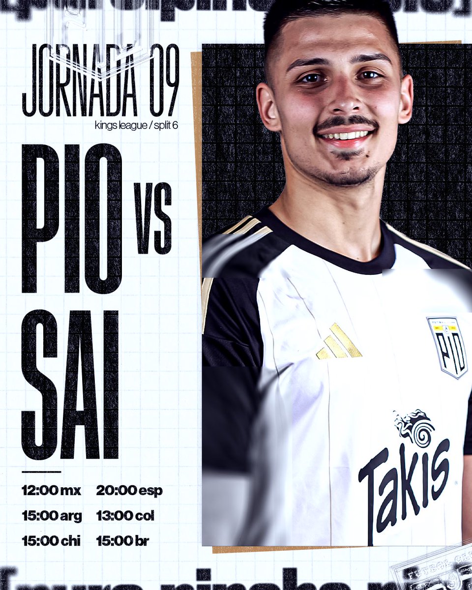 PIO_FC's tweet image. La primera de nuestras tres finales. 

Jornada 9 🆚 Saiyans FC

12H 🇲🇽 | 20H 🇪🇸