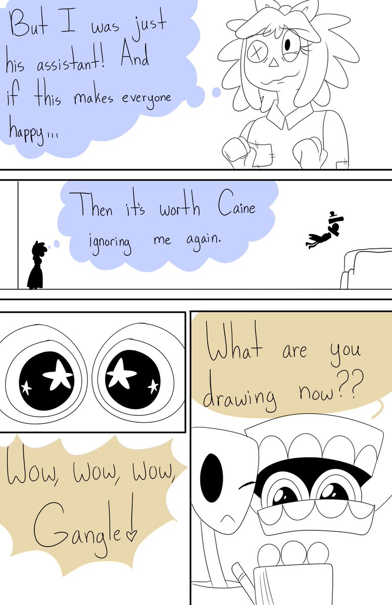 HeltheHatter's tweet image. Jealousy in my Assistant Ragatha AU (1/2) #TADC #bowtie #tadccaine #tadcragatha