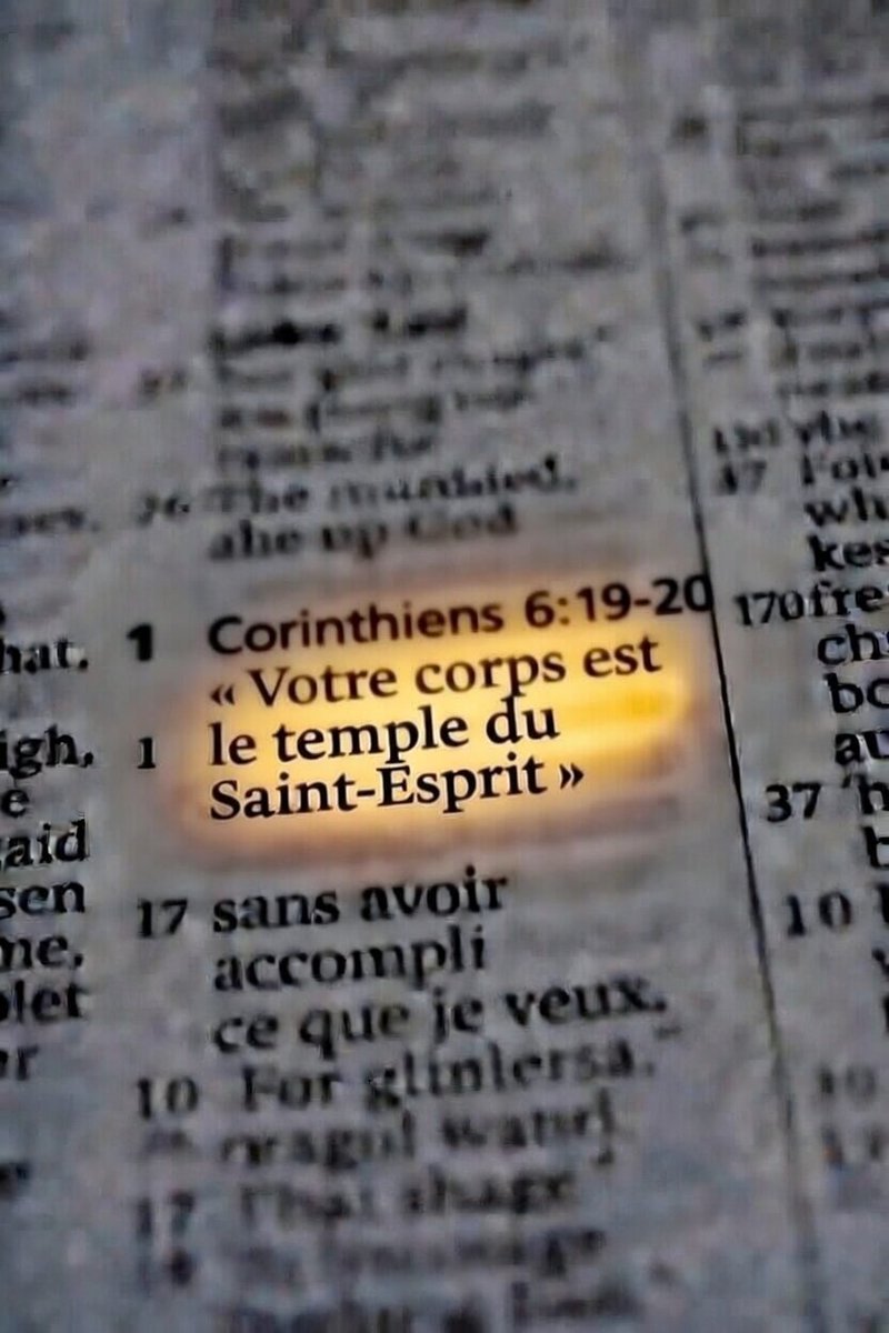 TshibangaJosep1's tweet photo. Honore ton corps, car il est le temple du Saint-Esprit. 🙏 https://t.co/6abeyDw1MP