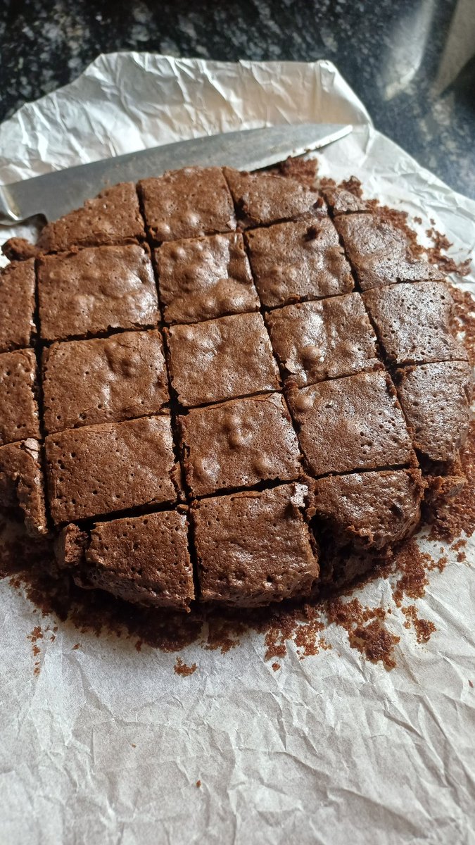 thokchomdame's tweet image. Made simple fast easy #brownie #Homemade ...was yummy 😋