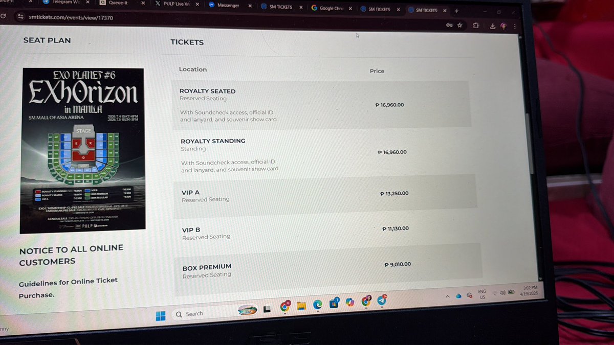 help but wala na ako makita #EXhOrizoninMANILA