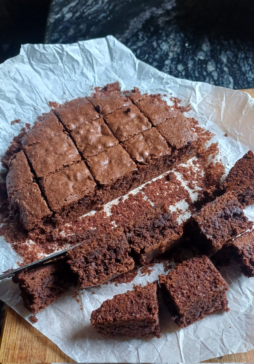 thokchomdame's tweet image. Made simple fast easy #brownie #Homemade ...was yummy 😋