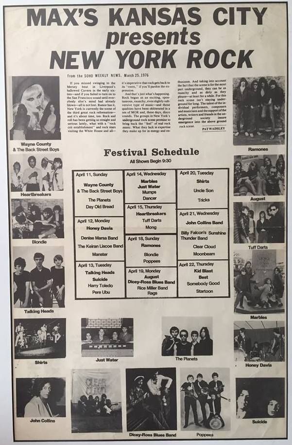 PunkRockStory's tweet image. 50 years ago - April 1976
Punk rock arrived in Max's Kansas City, New York City 

Suicide, Wayne County, Ramones and Blondie set new tones at this club

#punk #punks #punkrock #knowyourroots #maxskansascity #history #punkrockhistory
