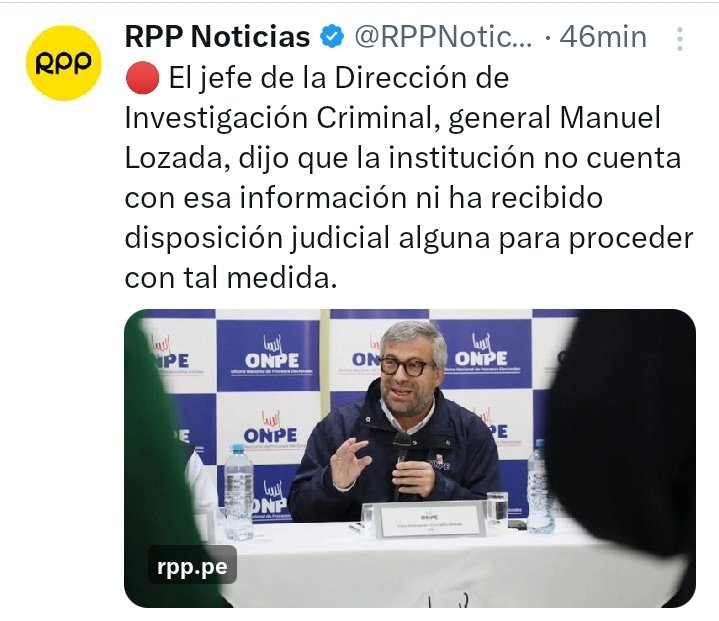 La DIRINCRI no cuenta con la información ni ninguna disposición judicial..!!