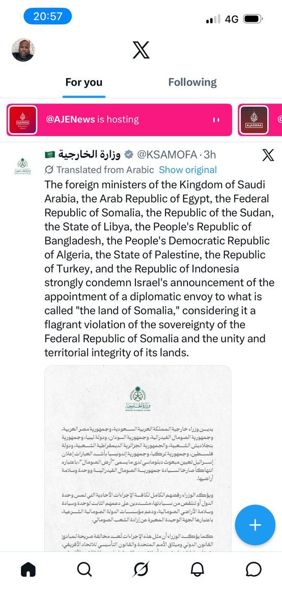 MukhtarMsd's tweet photo. @Abdikarindahirr Bro please do not embarrass us, the Somali government does not support Iran. It supports the Sunni States and the Arab governments. We have no connection with Iran. Our Sunni brothers are supporting us politically and financially! https://t.co/K1RrX4zECn